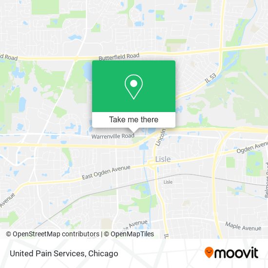 Mapa de United Pain Services