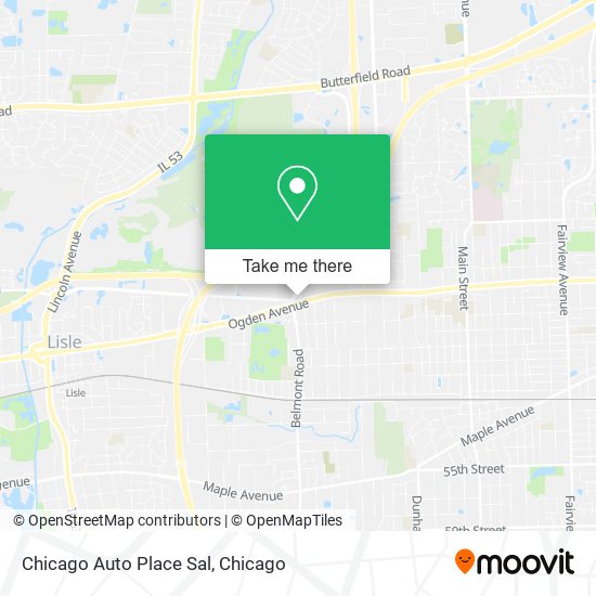 Mapa de Chicago Auto Place Sal