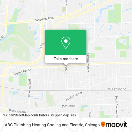 ABC Plumbing Heating Cooling and Electric map