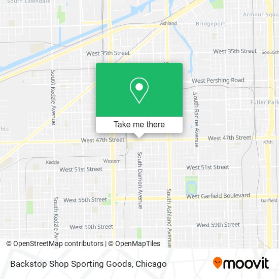 Backstop Shop Sporting Goods map