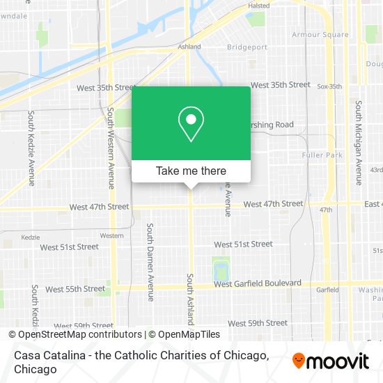 Casa Catalina - the Catholic Charities of Chicago map