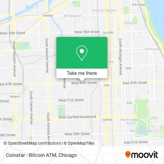 Mapa de Coinstar - Bitcoin ATM