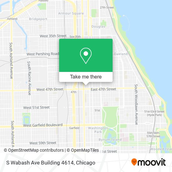 S Wabash Ave Building 4614 map