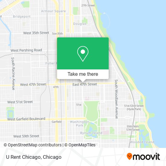 U Rent Chicago map