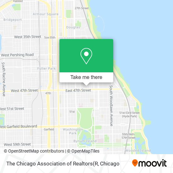 The Chicago Association of Realtors map