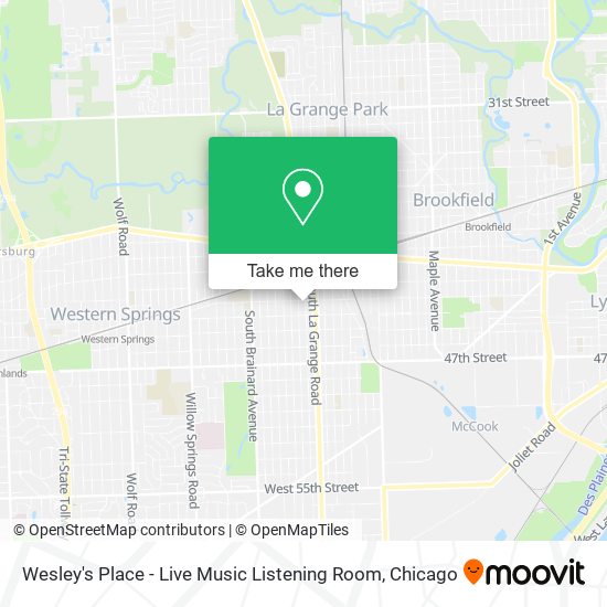 Mapa de Wesley's Place - Live Music Listening Room