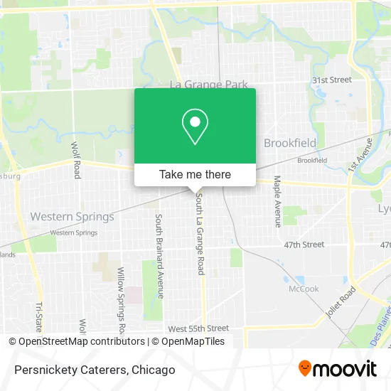 Mapa de Persnickety Caterers
