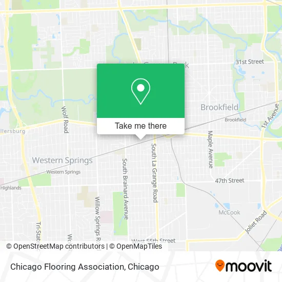Chicago Flooring Association map