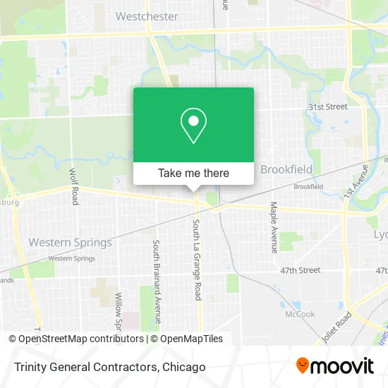 Trinity General Contractors map