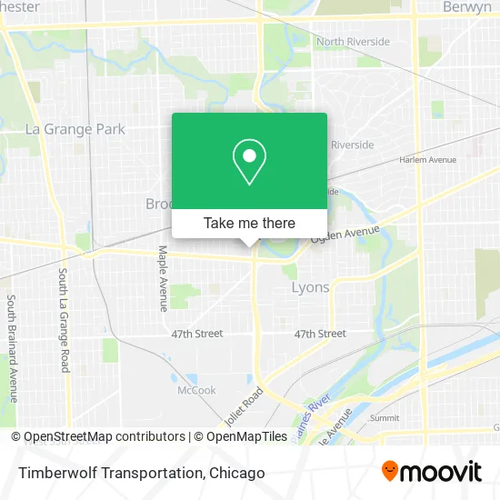 Timberwolf Transportation map