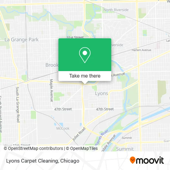 Lyons Carpet Cleaning map