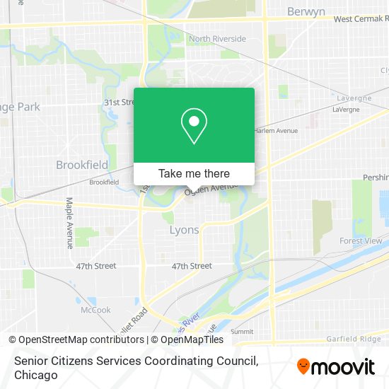 Senior Citizens Services Coordinating Council map