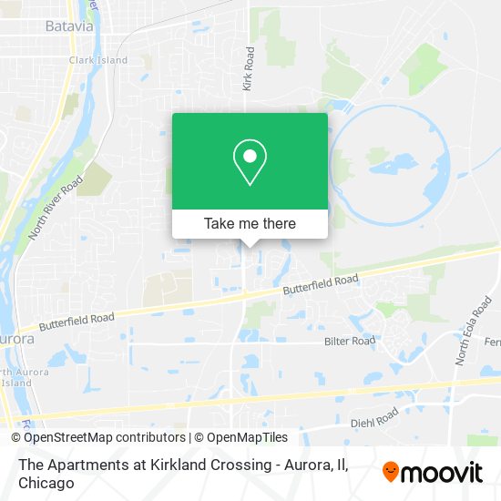 Mapa de The Apartments at Kirkland Crossing - Aurora, Il