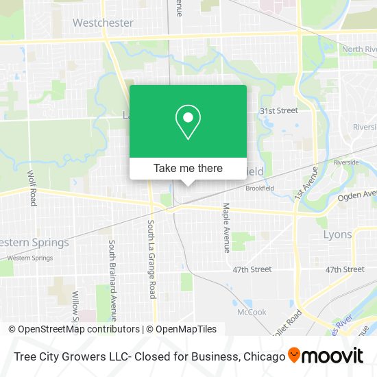 Tree City Growers LLC- Closed for Business map