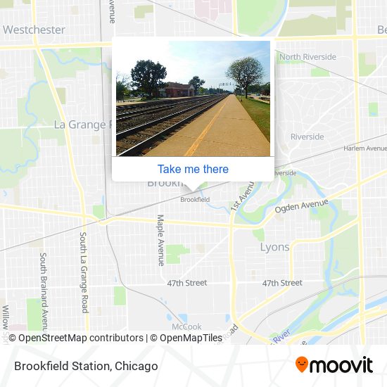 Brookfield Station map