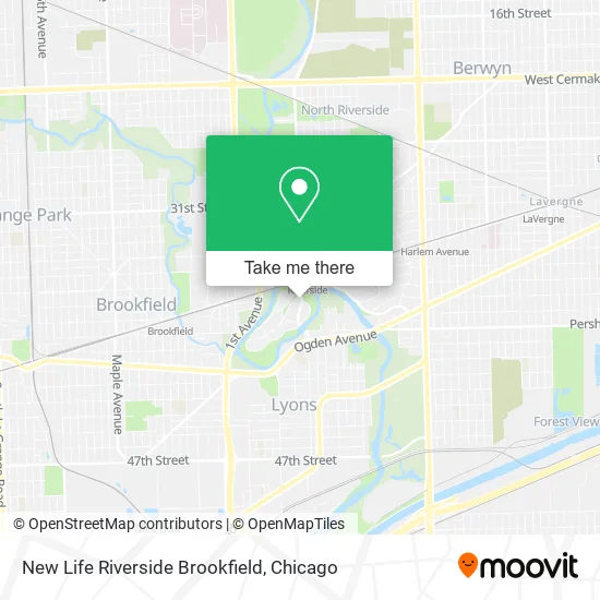 Mapa de New Life Riverside Brookfield