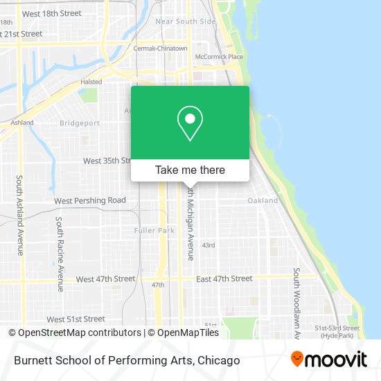 Mapa de Burnett School of Performing Arts