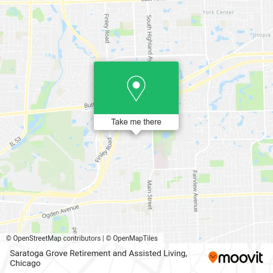 Saratoga Grove Retirement and Assisted Living map