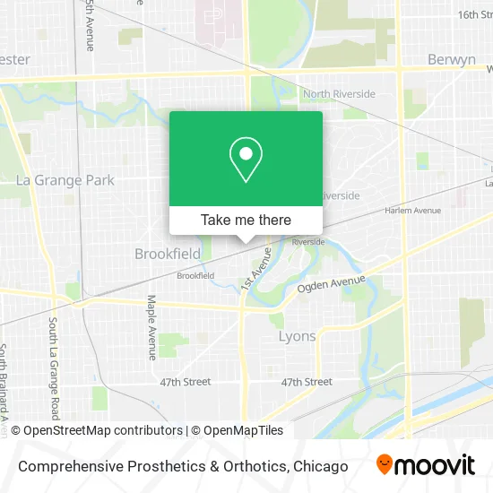 Comprehensive Prosthetics & Orthotics map