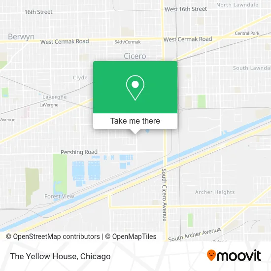 The Yellow House map