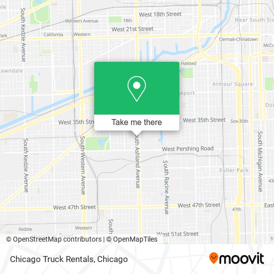 Chicago Truck Rentals map