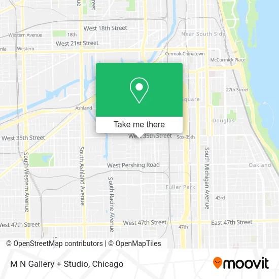 M N Gallery + Studio map