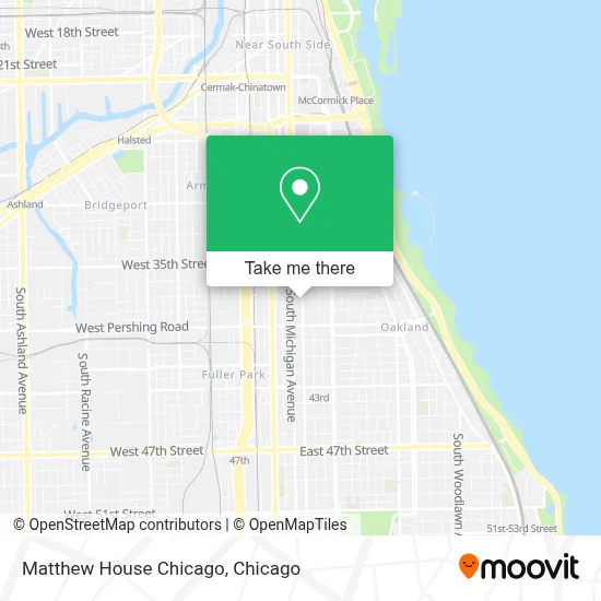 Matthew House Chicago map