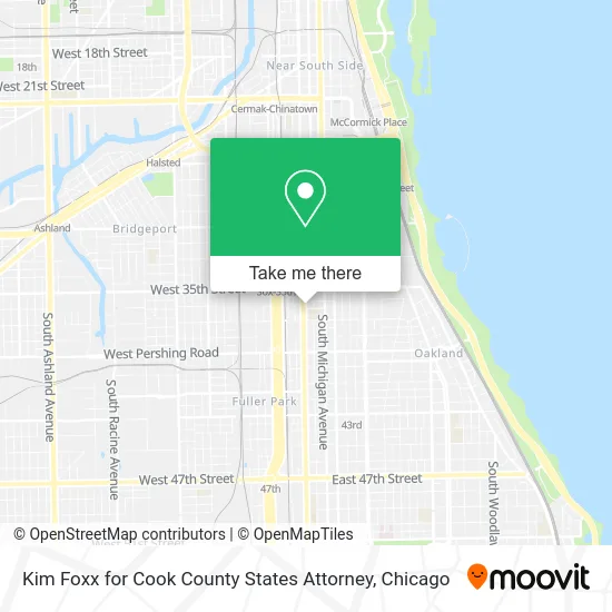 Kim Foxx for Cook County States Attorney map