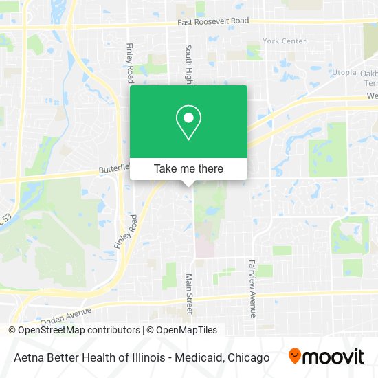 Mapa de Aetna Better Health of Illinois - Medicaid
