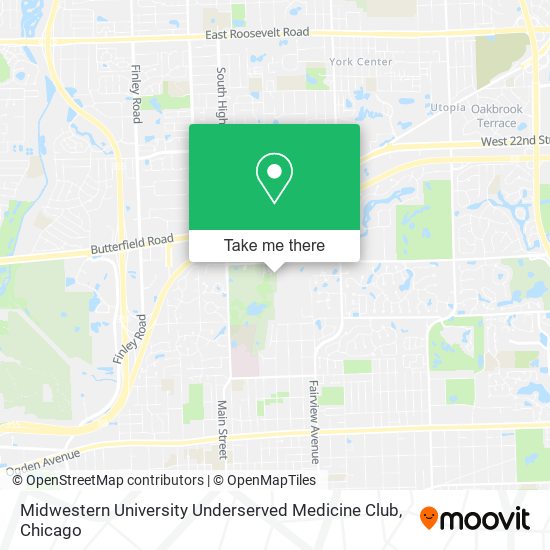 Midwestern University Underserved Medicine Club map