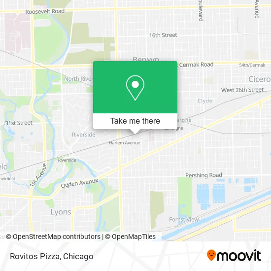 Rovitos Pizza map