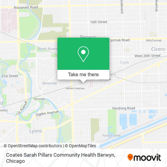 Coates Sarah Pillars Community Health Berwyn map