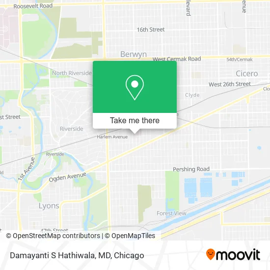 Damayanti S Hathiwala, MD map