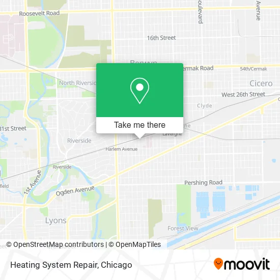 Mapa de Heating System Repair