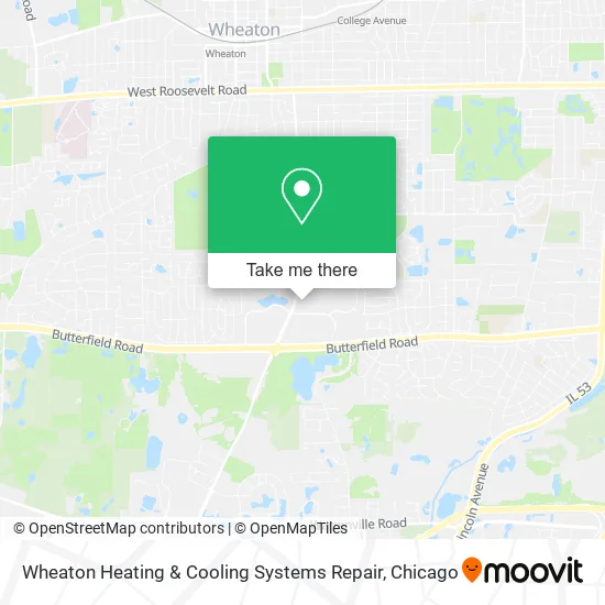 Wheaton Heating & Cooling Systems Repair map