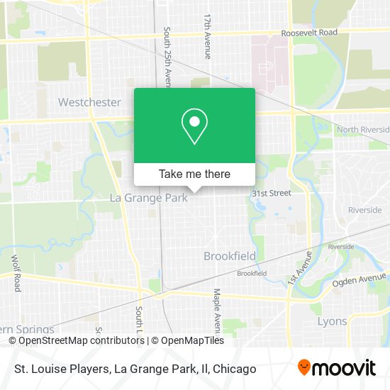 St. Louise Players, La Grange Park, Il map