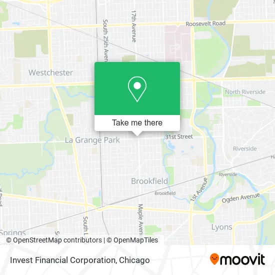 Invest Financial Corporation map