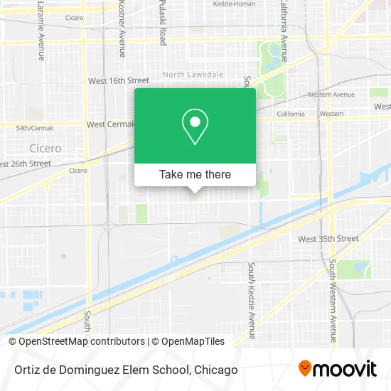 Ortiz de Dominguez Elem School map