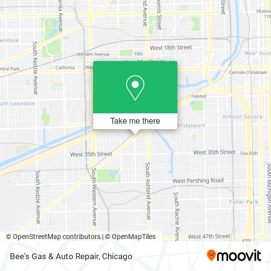 Bee's Gas & Auto Repair map