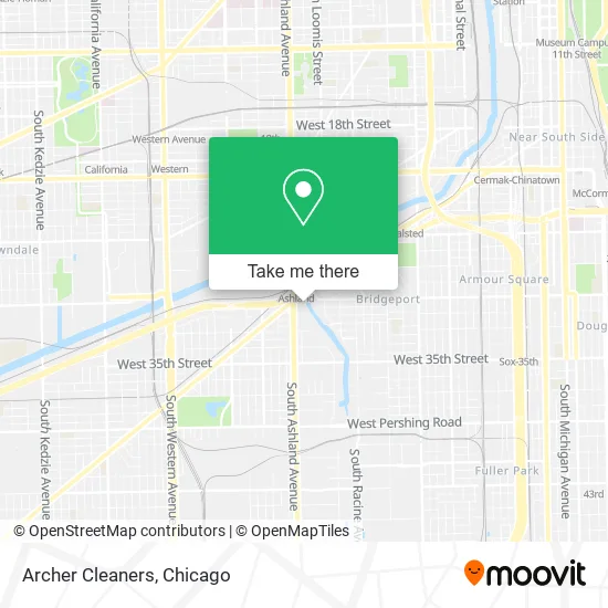 Archer Cleaners map