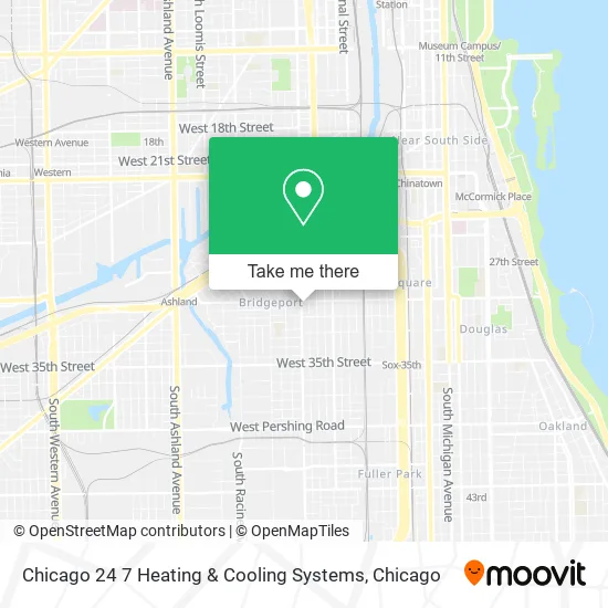 Chicago 24 7 Heating & Cooling Systems map