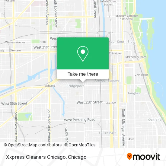 Xxpress Cleaners Chicago map