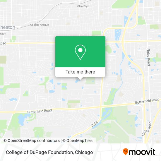 Mapa de College of DuPage Foundation