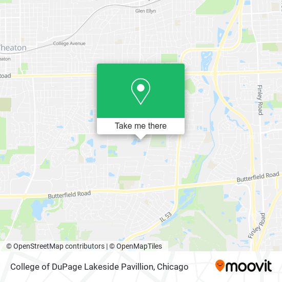 Mapa de College of DuPage Lakeside Pavillion