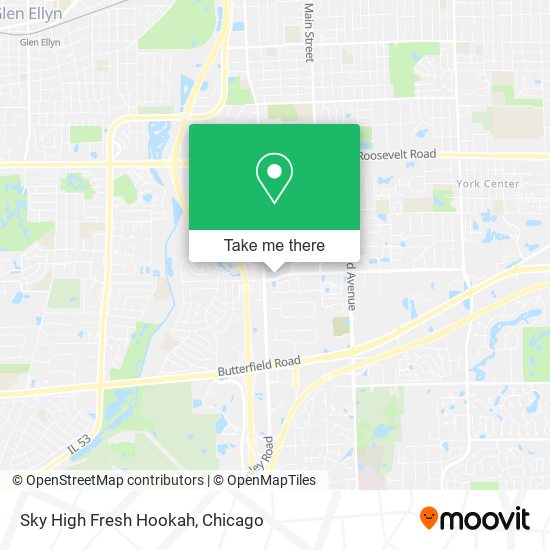 Sky High Fresh Hookah map