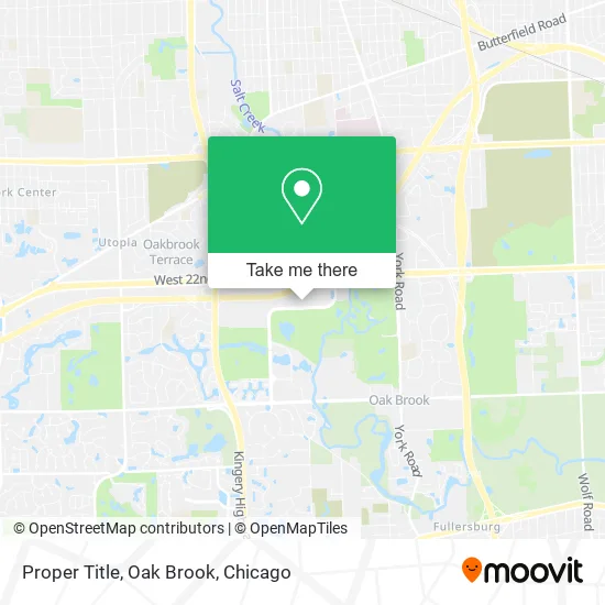 Proper Title, Oak Brook map