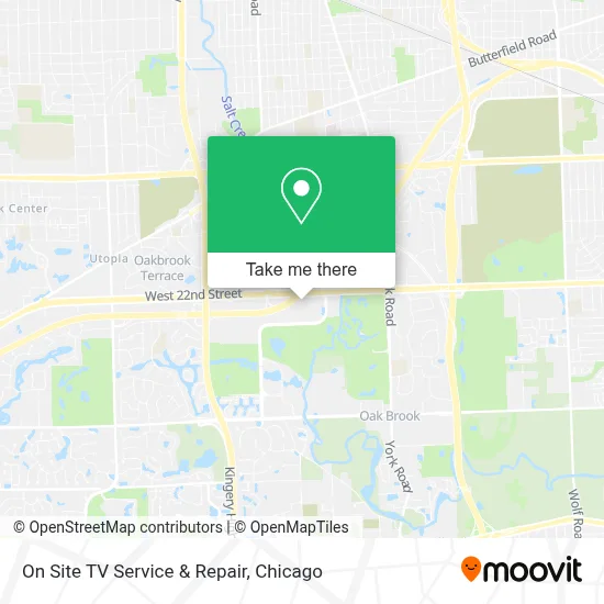 On Site TV Service & Repair map