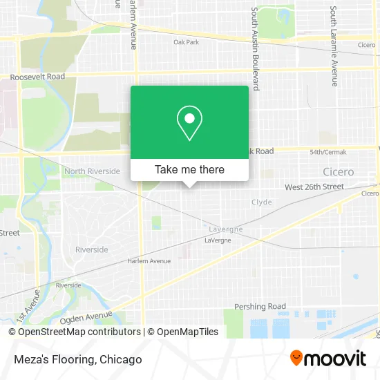 Meza's Flooring map