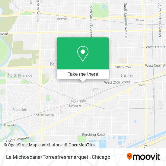 Mapa de La Michoacana / Torresfreshmarquet.