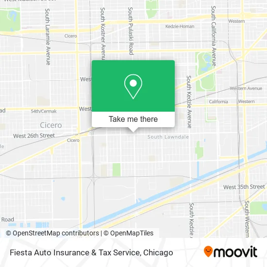 Fiesta Auto Insurance & Tax Service map